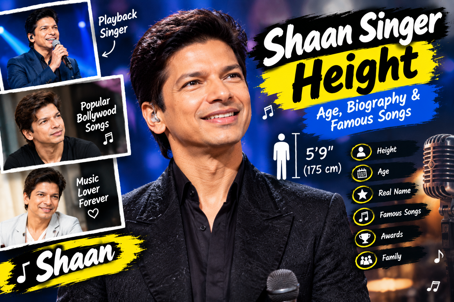 Shaan Singer Height