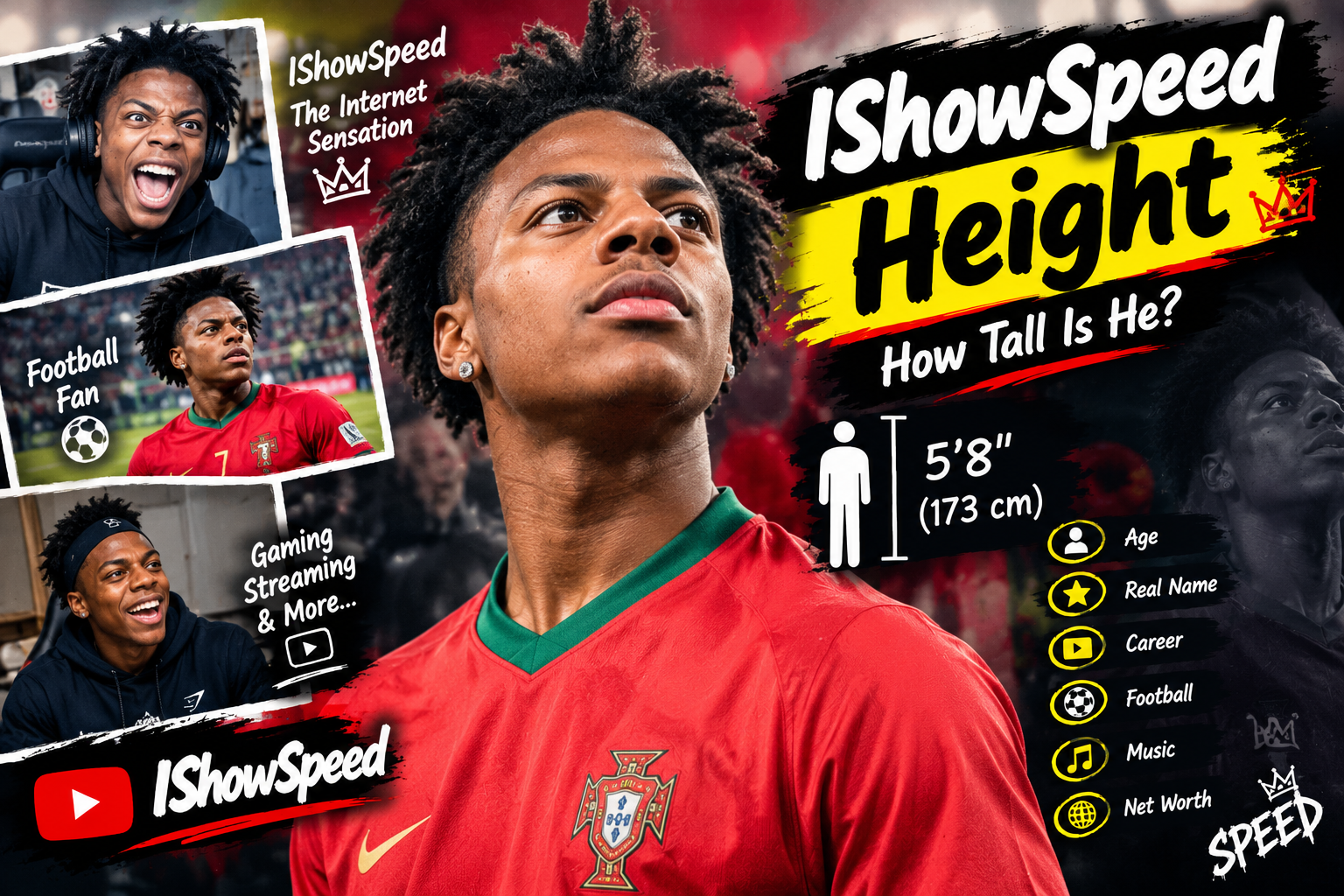 IShowSpeed height