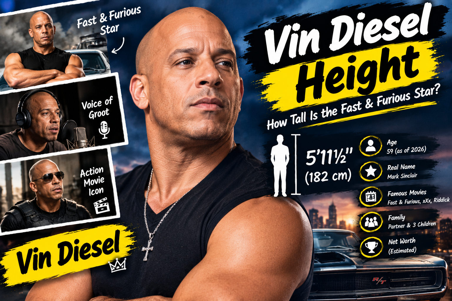 Vin Diesel Height